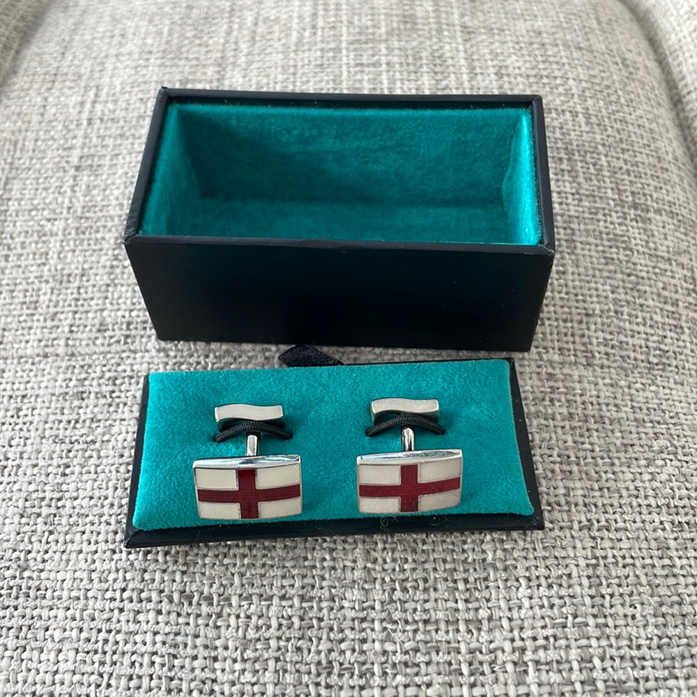 TM Lewin English Flag Cuff Links